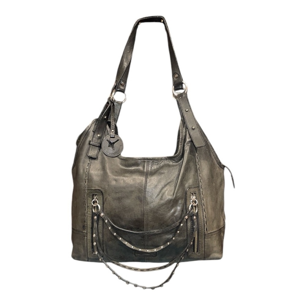 Pikolinos Genuine Distressed Leather Shoulder Bag Front Slip Pocket B 16
